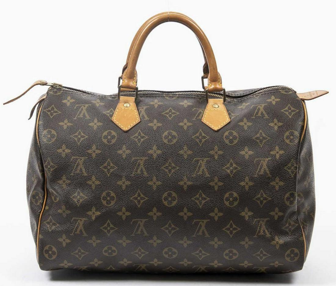 LOUIS VUITTON 'SPEEDY 35' MONOGRAM CANVAS HANDBAG (1 of 7)