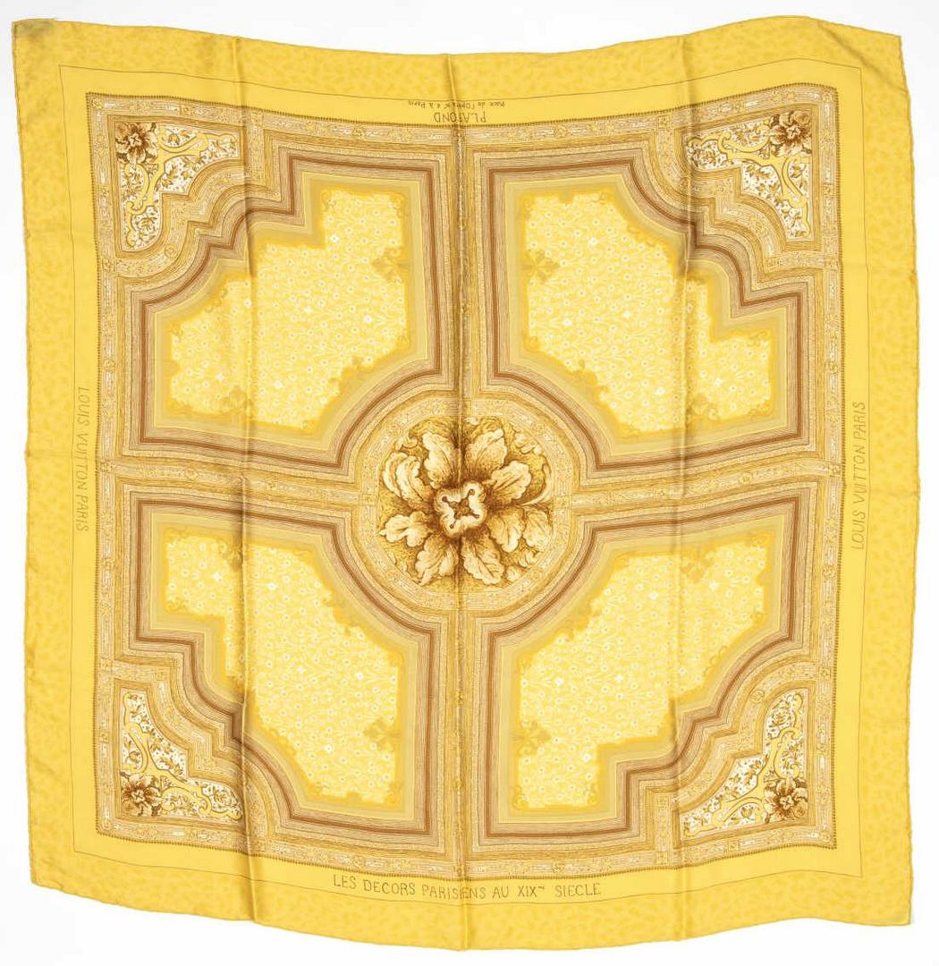 LOUIS VUITTON SILK SCARF, 'DECORS PARISIENS' (1 of 2)