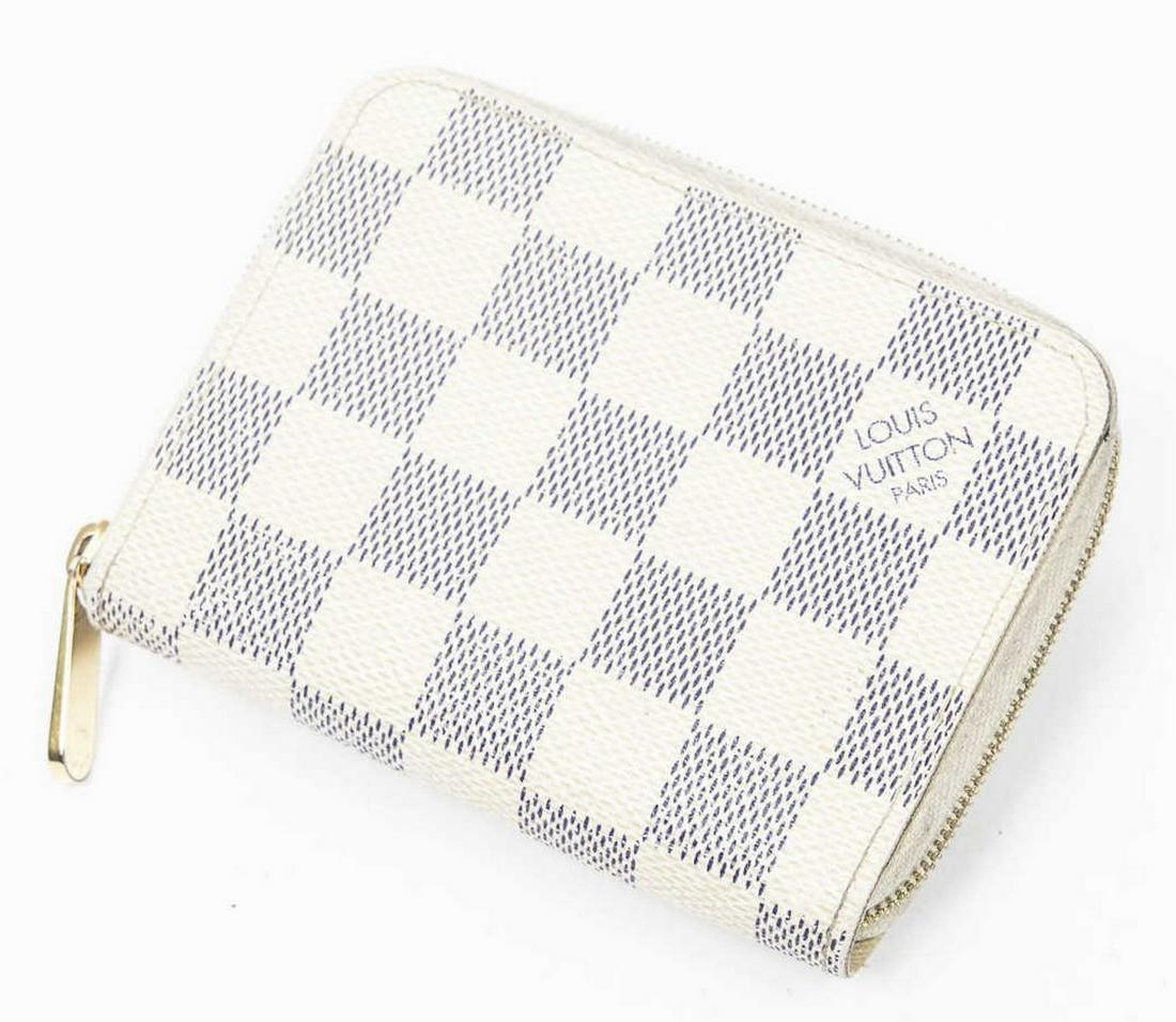LOUIS VUITTON 'ZIPPY' DAMIER AZUR COIN PURSE (1 of 3)
