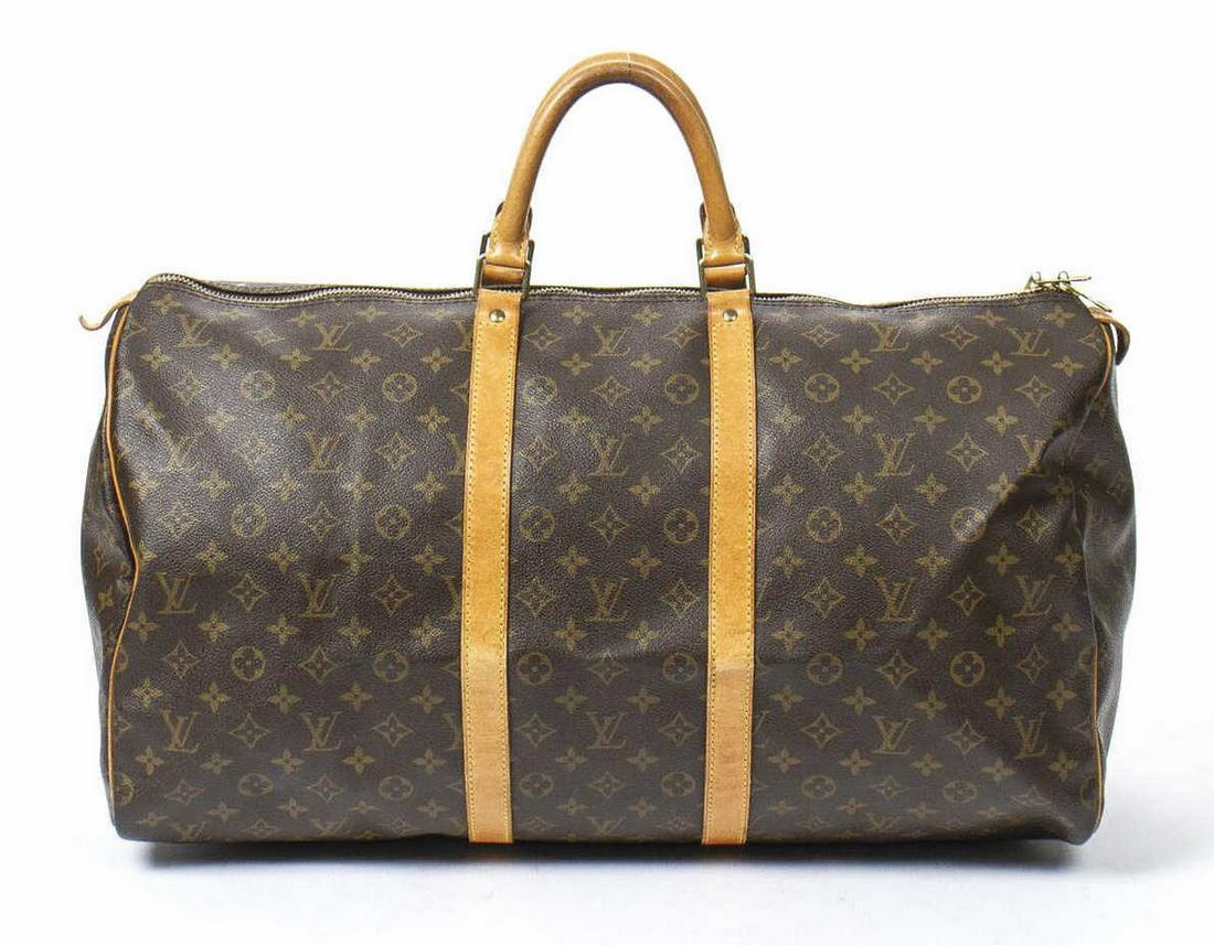 LOUIS VUITTON 'KEEPALL' MONOGRAM CANVAS DUFFLE BAG (1 of 7)