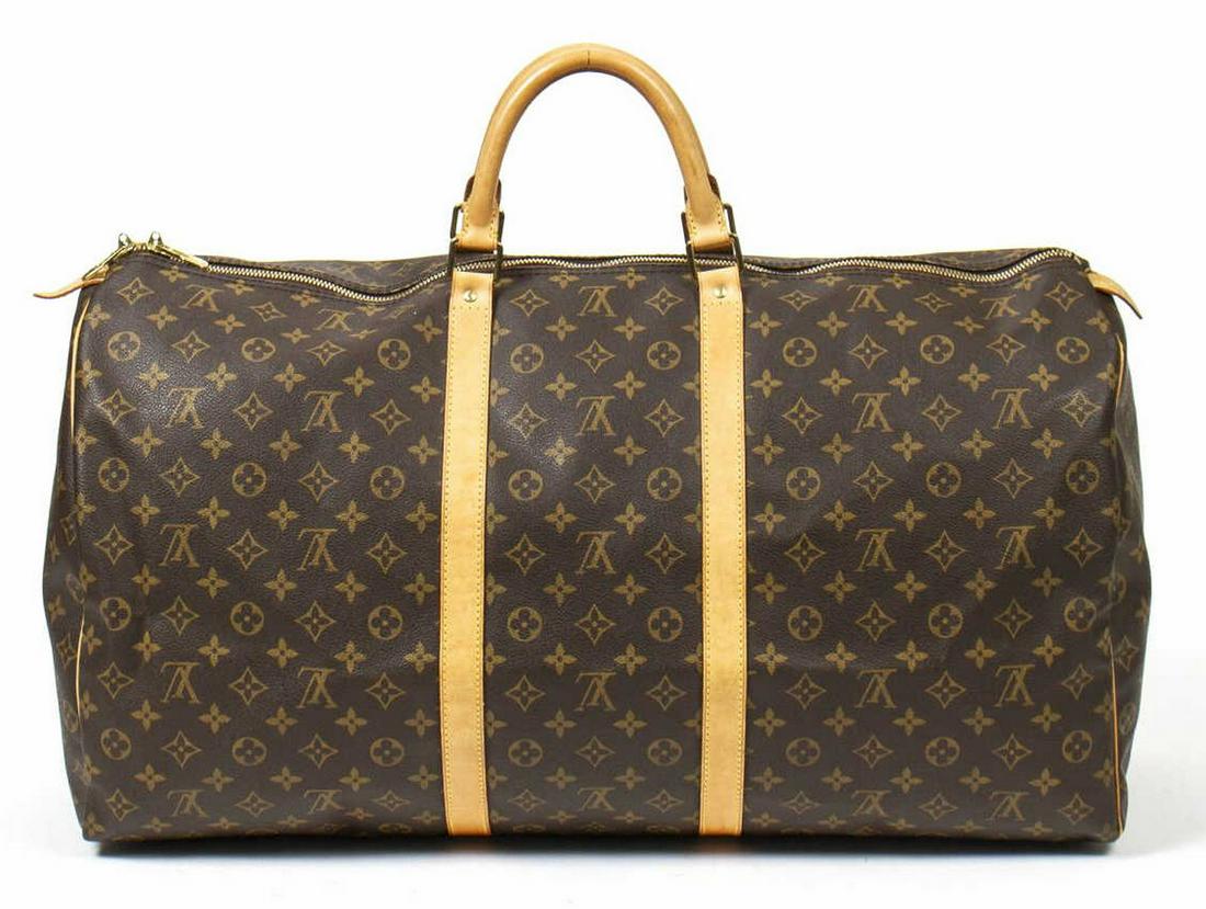 LOUIS VUITTON 'KEEPALL 60' MONOGRAM DUFFLE BAG (1 of 7)