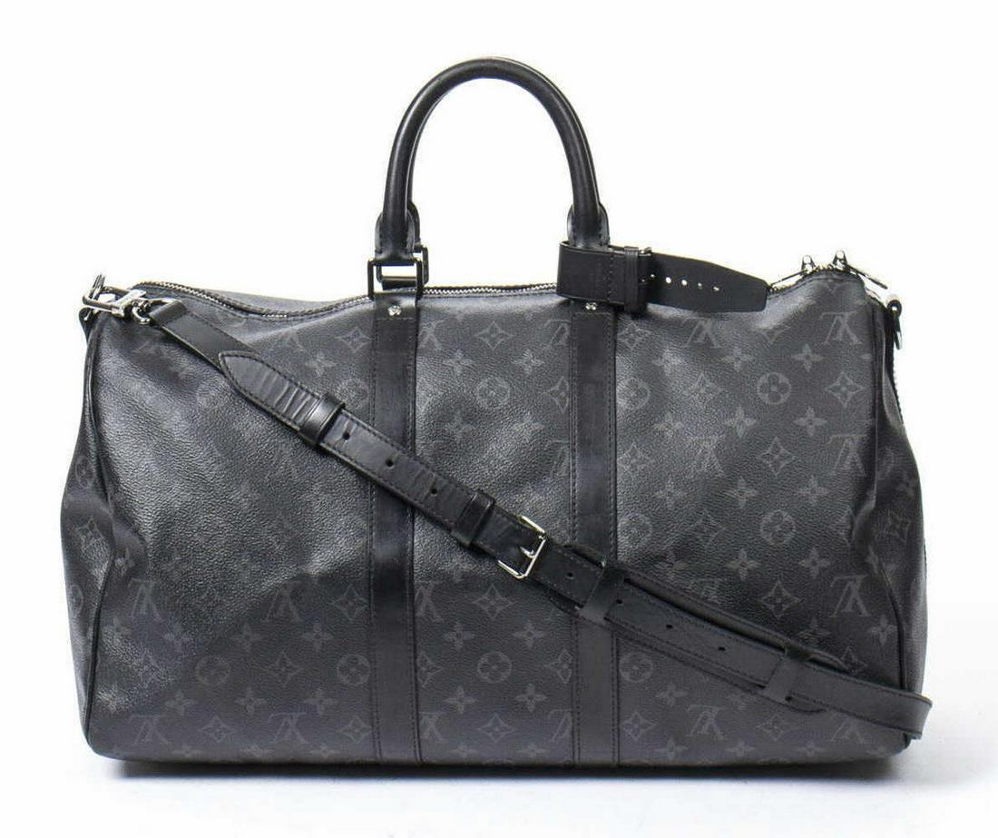 LOUIS VUITTON 'ECLIPSE KEEPALL BANDOULIERE' DUFFLE (1 of 7)