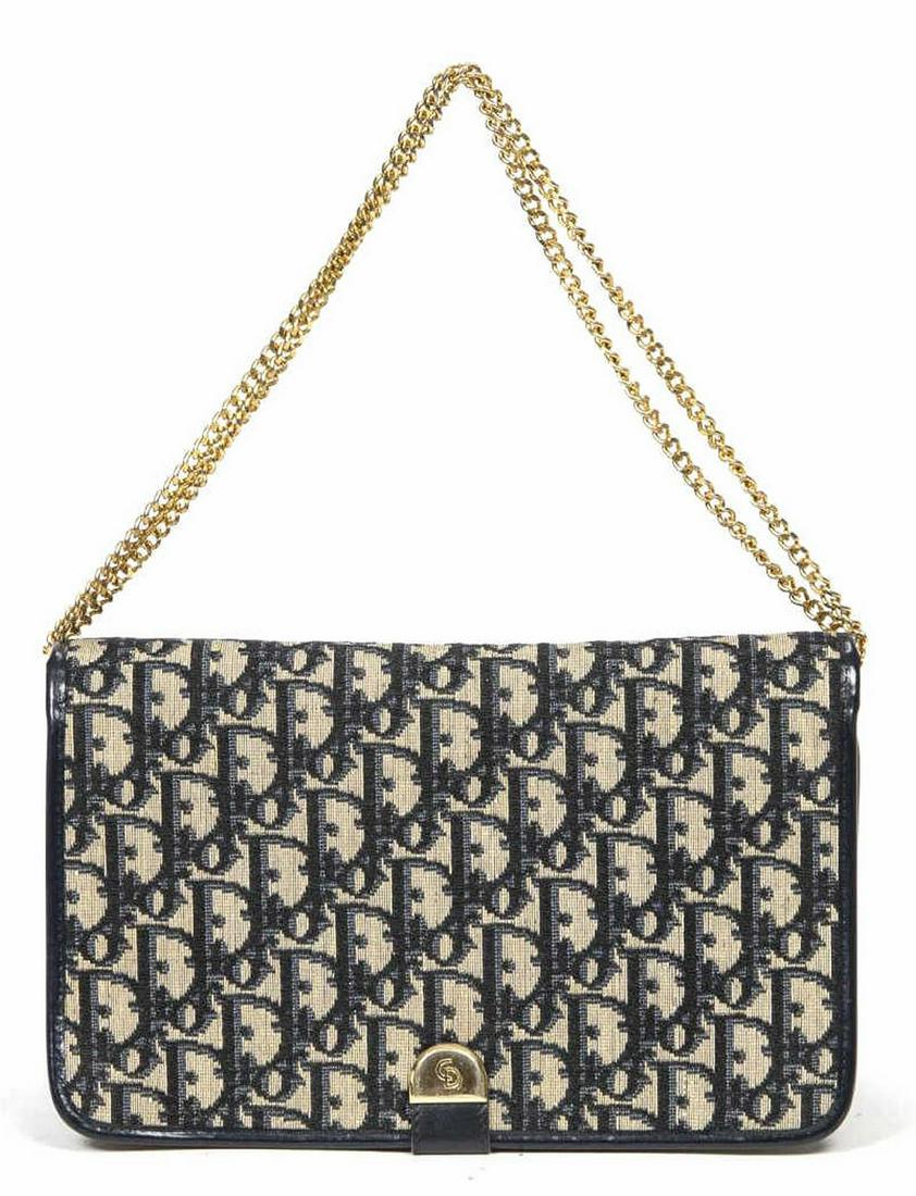 VINTAGE CHRISTIAN DIOR DIORISSIMO CANVAS BAG (1 of 7)