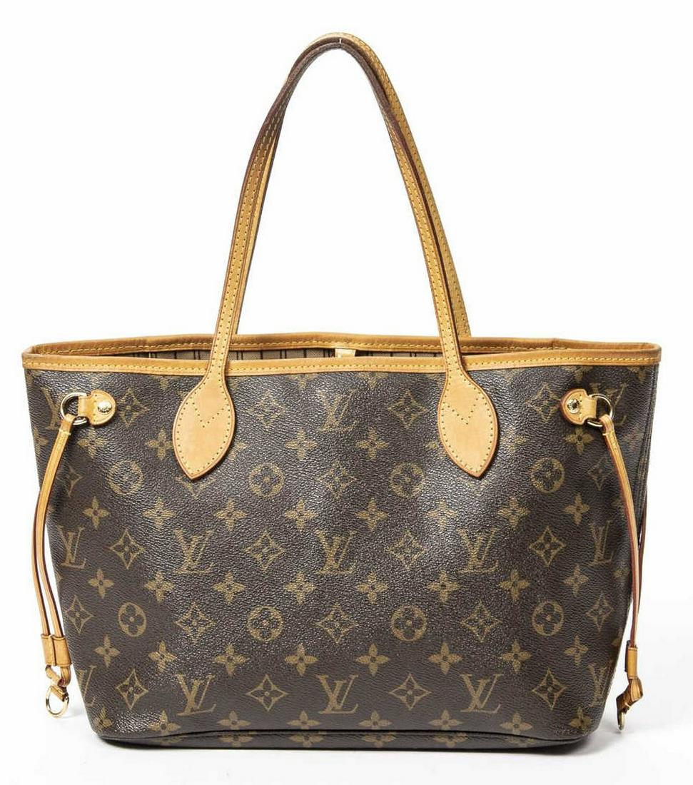 LOUIS VUITTON 'NEVERFULL PM' MONOGRAM TOTE BAG (1 of 8)