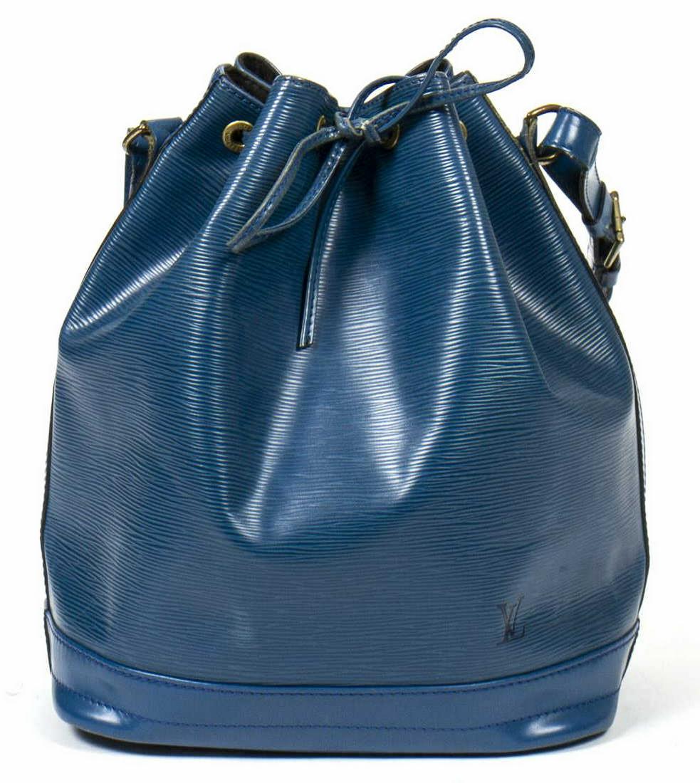 LOUIS VUITTON 'NOE GM' BLUE EPI LEATHER BUCKET BAG (1 of 7)