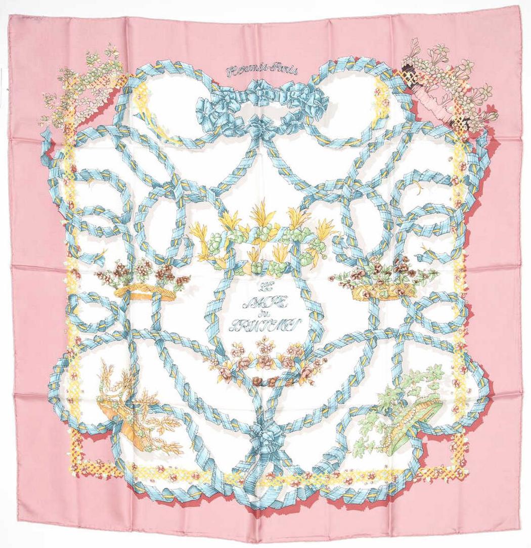 HERMES SILK TWILL SCARF, 'LE SACRE DE PRINTEMPS' (1 of 2)