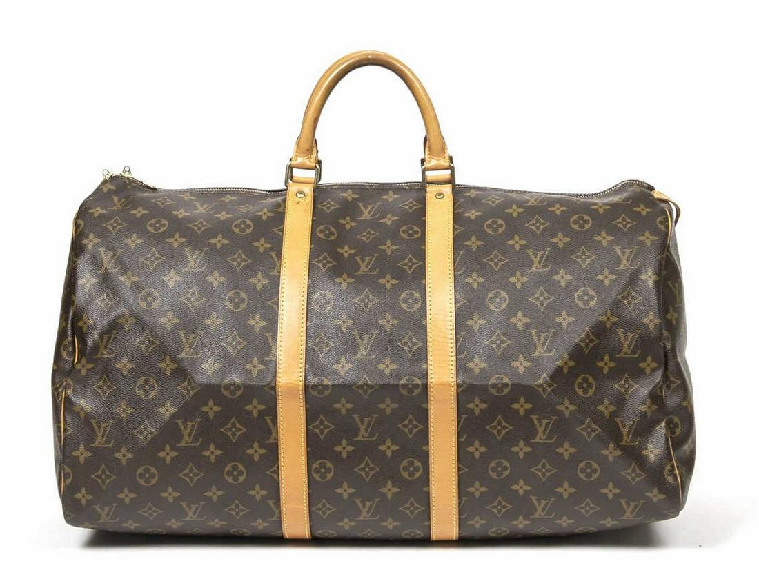LOUIS VUITTON 'KEEPALL 55' MONOGRAM DUFFLE BAG (1 of 7)