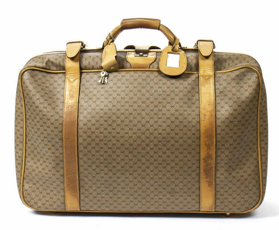 VINTAGE GUCCI MEN'S MONOGRAMED SUITCASE (1 of 7)