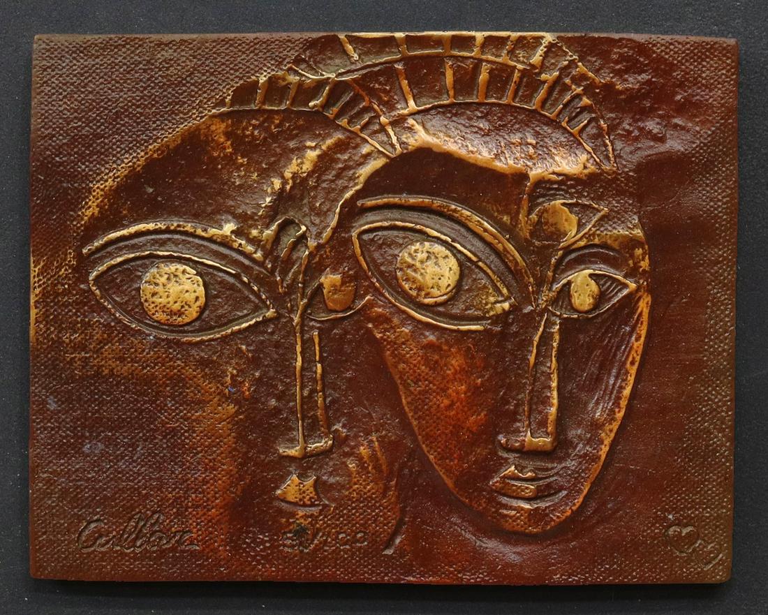 WARREN CULLAR (B.1942) ROCK & ROLL BRONZE PLAQUE (1 of 4)