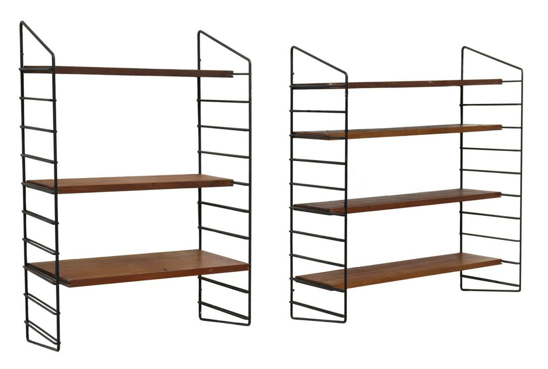2) ITALIAN MID-CENTURY MODERN WALL-MOUNTED SHELVES (1 of 2)