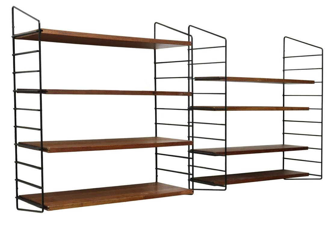 2) ITALIAN MID-CENTURY MODERN WALL-MOUNTED SHELVES (1 of 2)