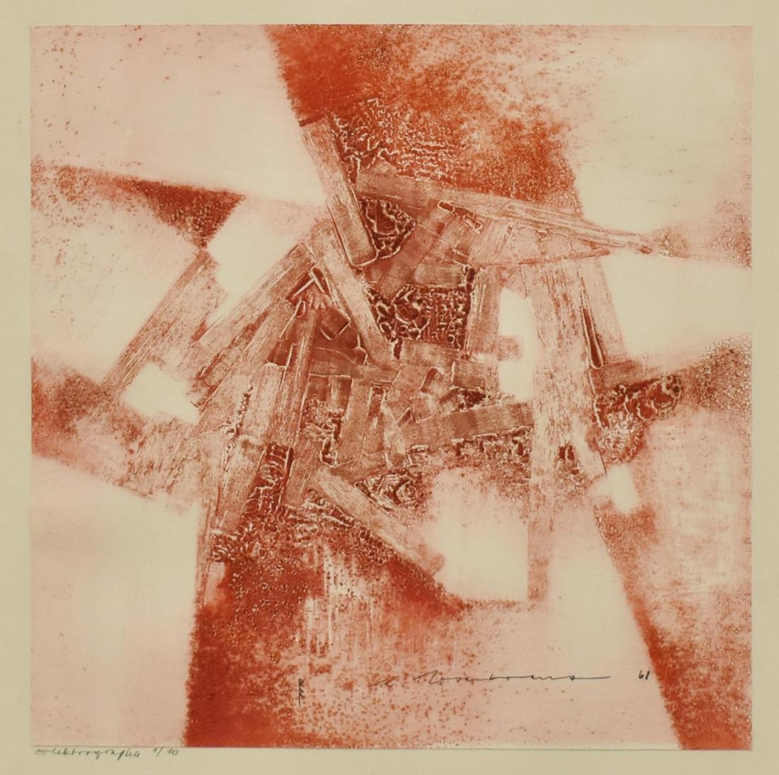 RUPERT ROSENKRANZ (1908-1991) ABSTRACT PRINT (1 of 4)