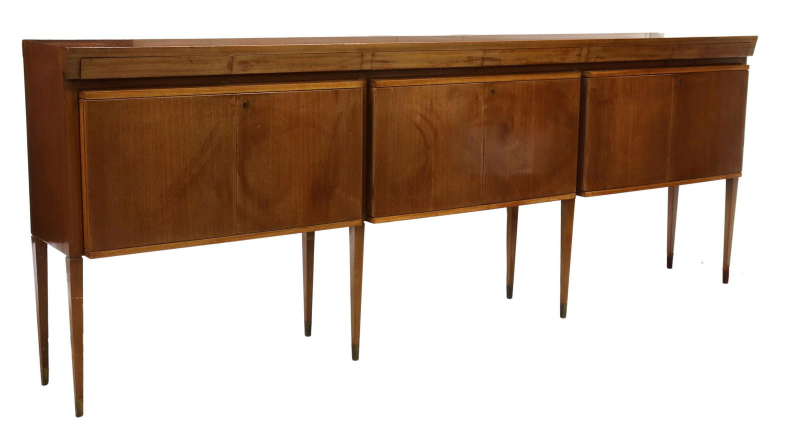 ITALIAN MID-CENTURY MODERN TEAK LONG SIDEBOARD (1 of 6)