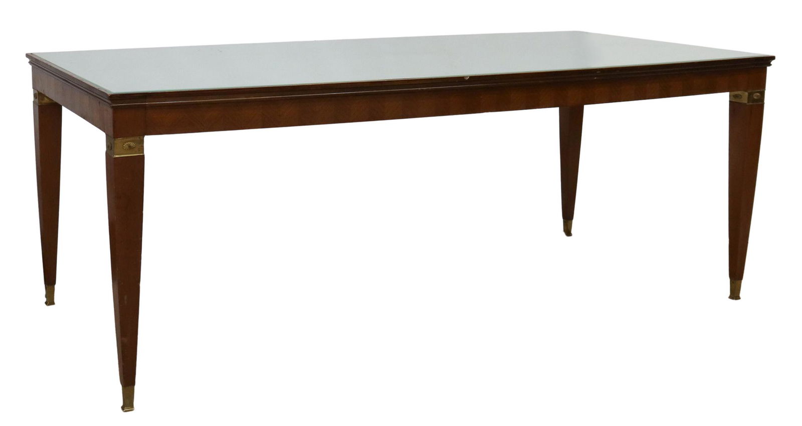PAOLO BUFFA ITALIAN MID-CENTURY GLASS-TOP TABLE (1 of 4)