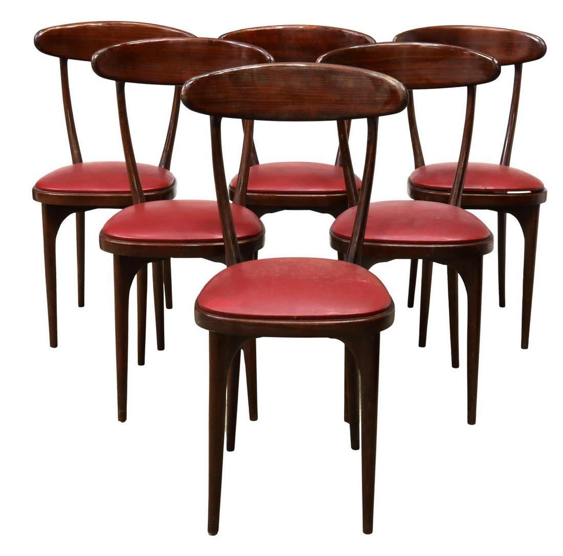 (6) ICO PARISI STYLE MID-CENTURY DINING CHAIRS (1 of 3)