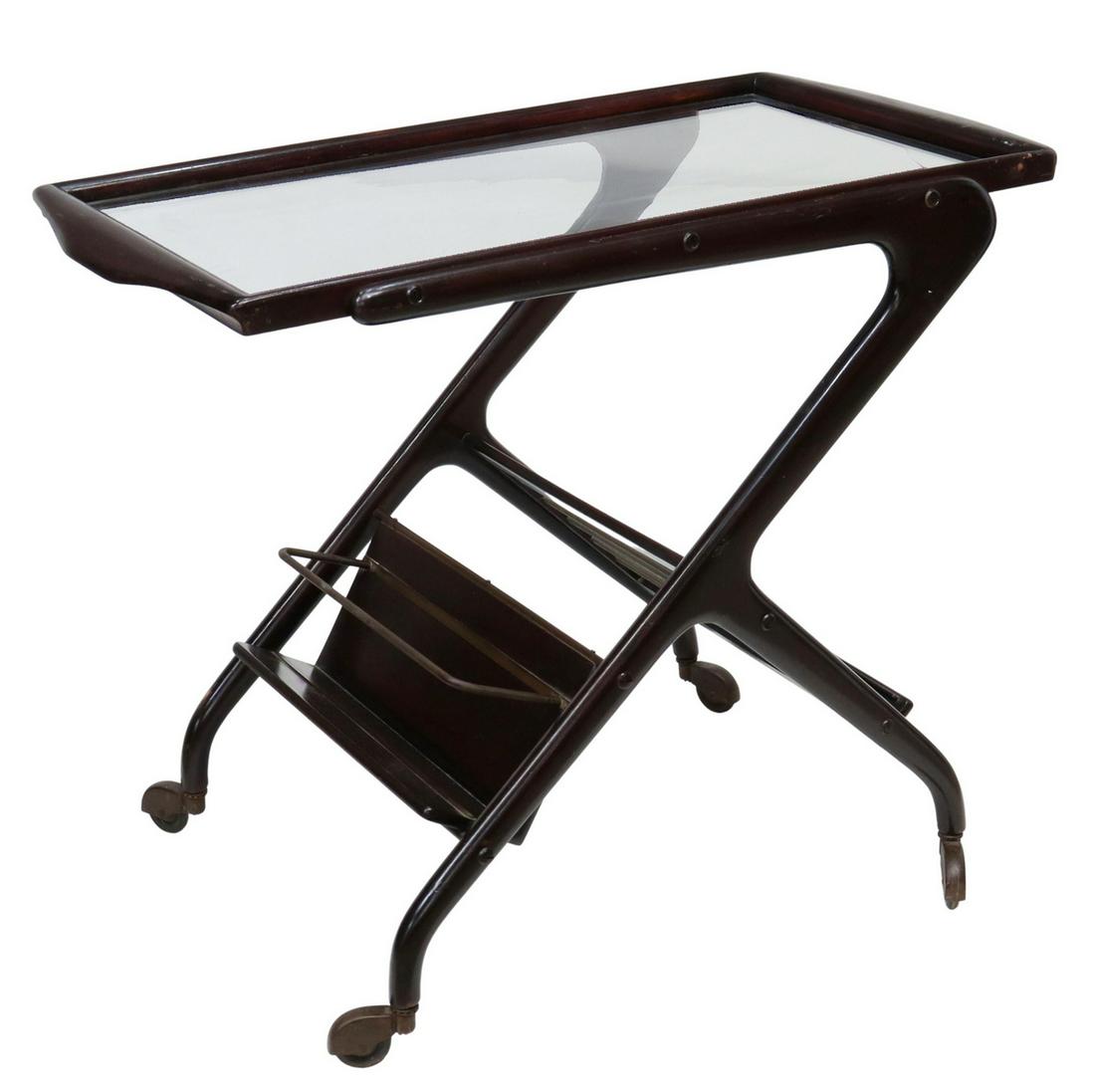 ITALIAN MID-CENTURY MODERN SERVICE BAR CART (1 of 4)