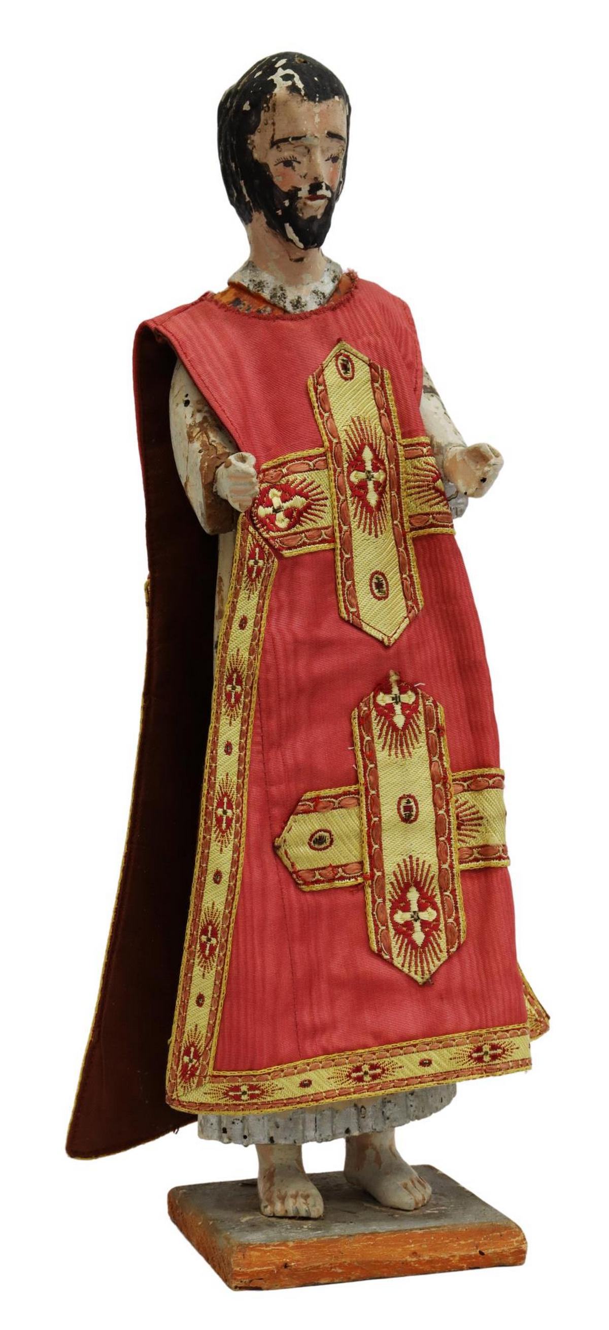 SPANISH COLONIAL PRIEST SAINT SANTO FIGURE (1 of 3)