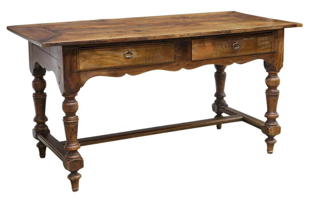 FRENCH PROVINCIAL WALNUT TABLE (1 of 5)