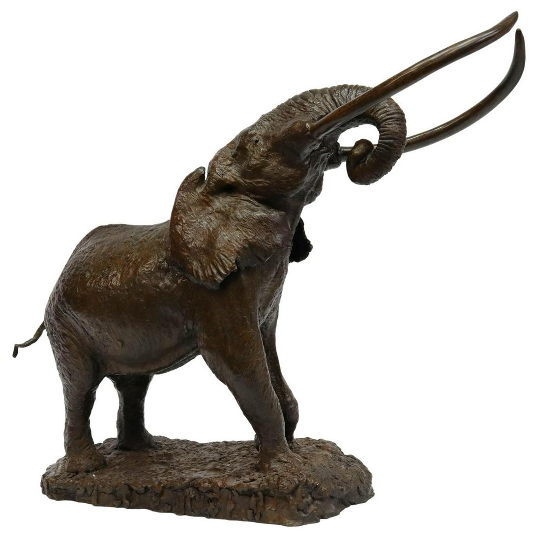 MICHAEL COLEMAN (B.1946) BRONZE AFRICAN ELEPHANT (1 of 5)