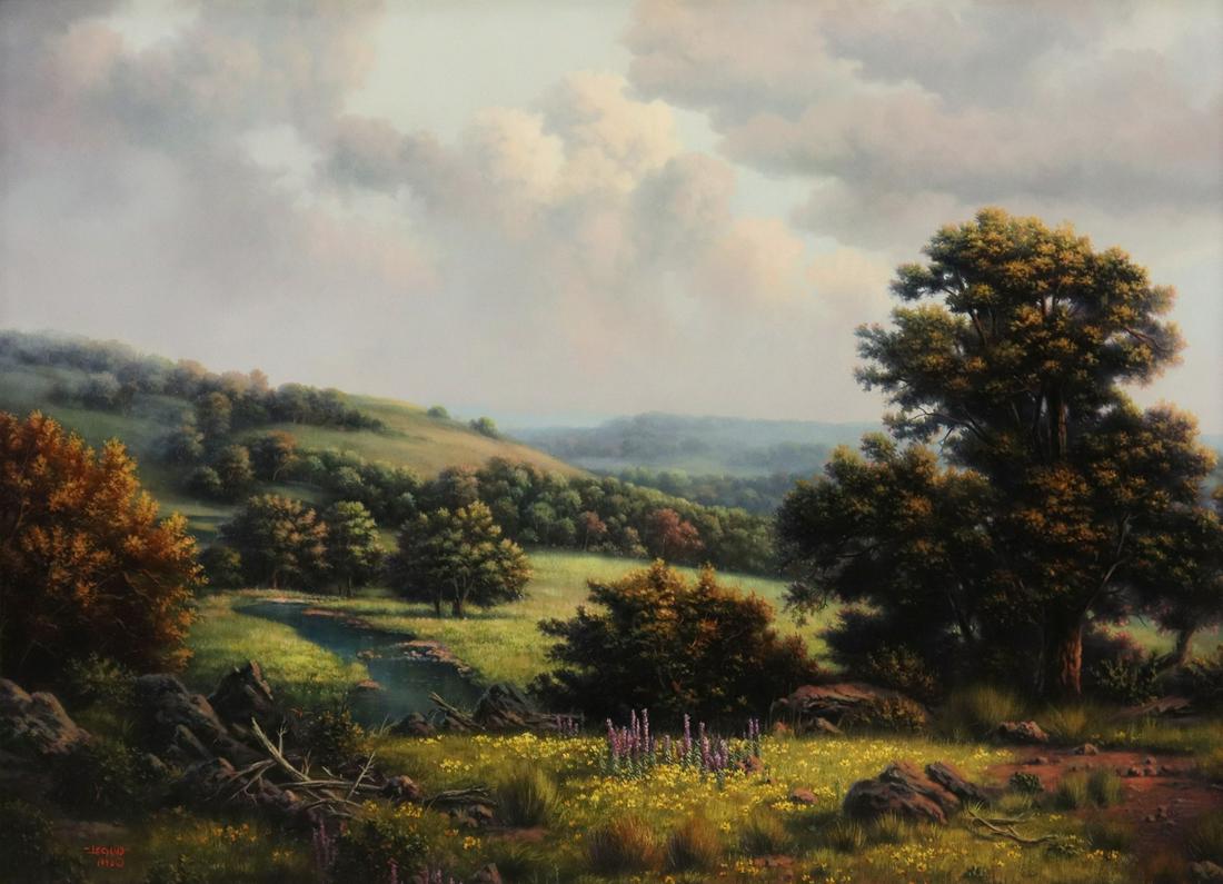 THOMAS LEGIND (B.1966) LATE SUMMER BLOOMS 30"x40" (1 of 5)