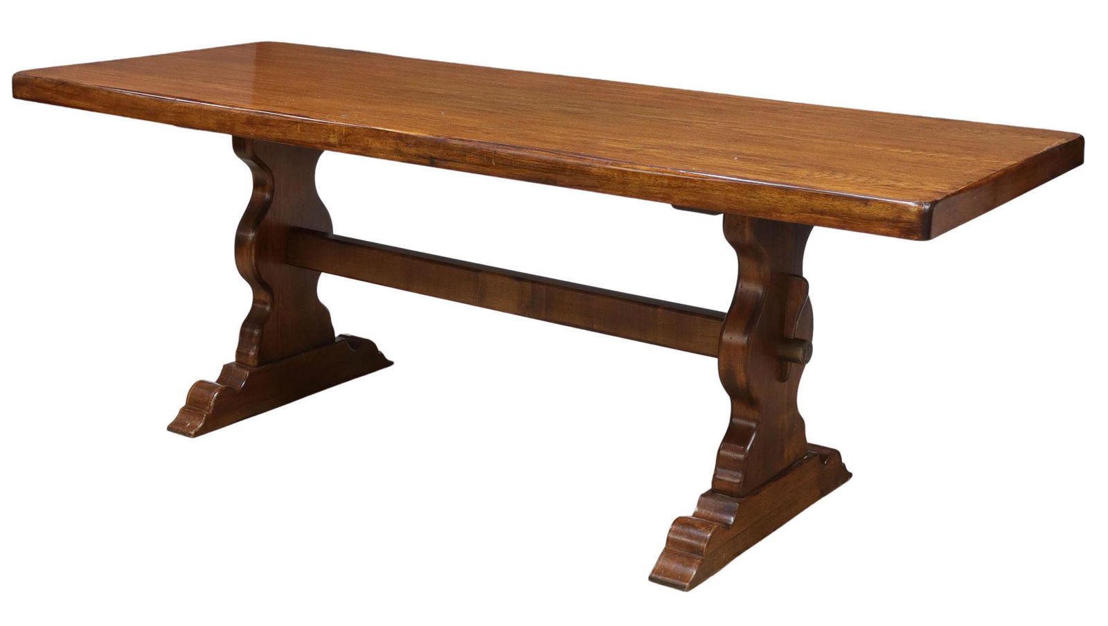 FRENCH PROVINCIAL OAK TRESTLE TABLE (1 of 4)