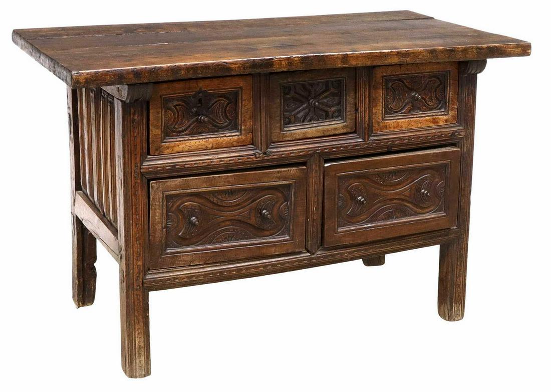NAHUALA GUATEMALA CARVED LOW TABLE (1 of 5)