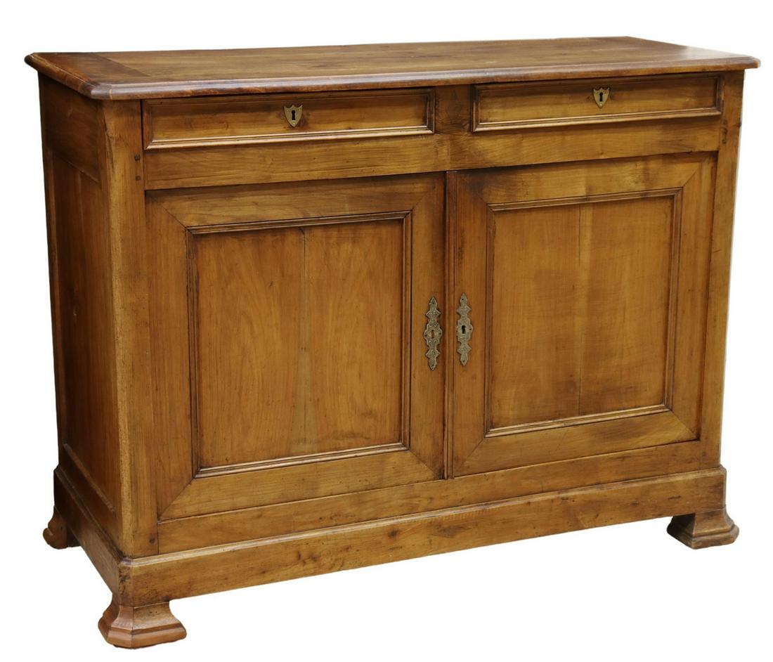 FRENCH LOUIS PHILIPPE PERIOD FRUITWOOD SIDEBOARD (1 of 6)