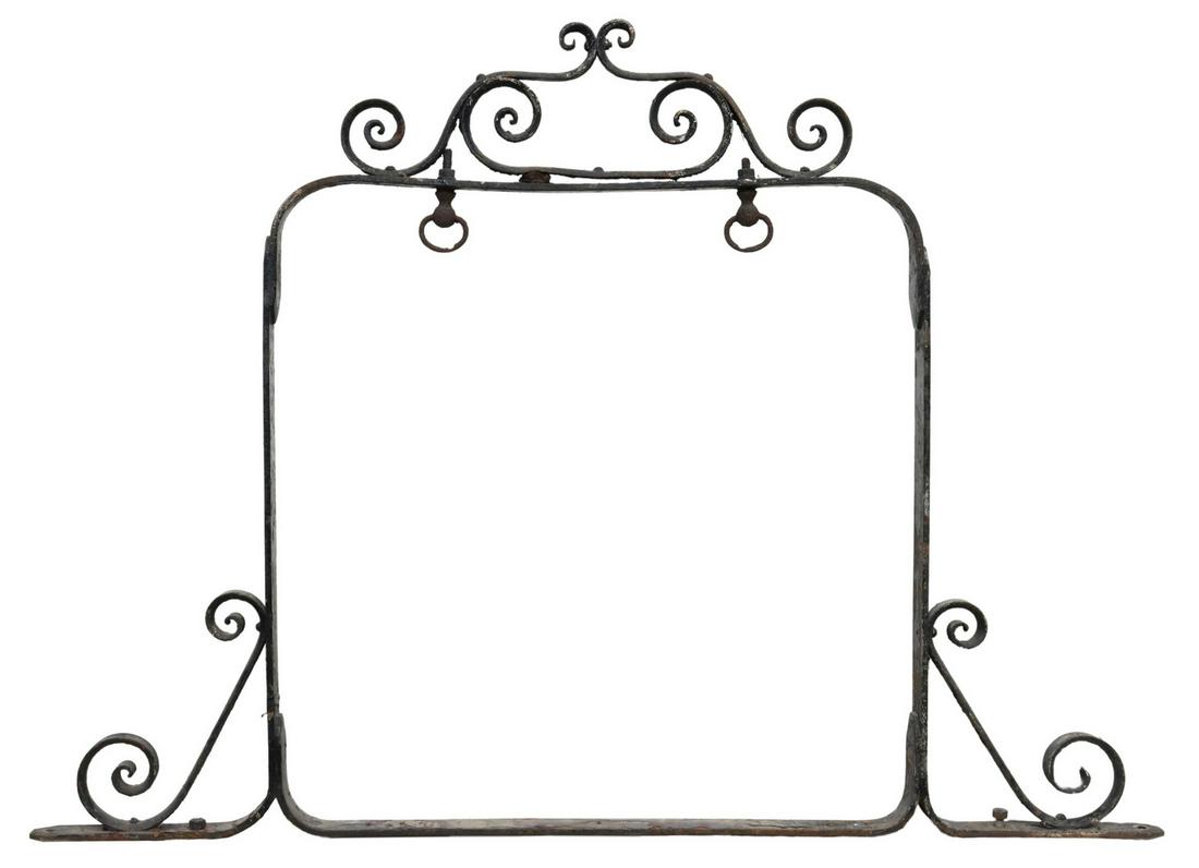 ARCHITECTURAL WROUGHT IRON HANGING BRACKET (1 of 1)