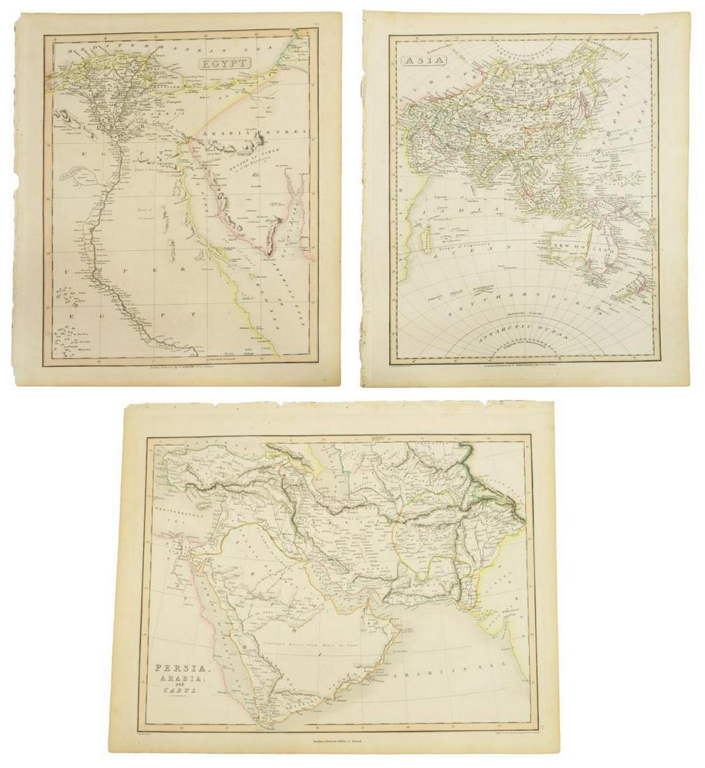 (3) SMITH'S ATLAS MAPS, EGYPT, ASIA & PERSIA (1 of 5)