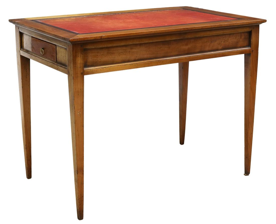 FRENCH LOUIS XVI STYLE FRUITWOOD WRITING DESK (1 of 4)