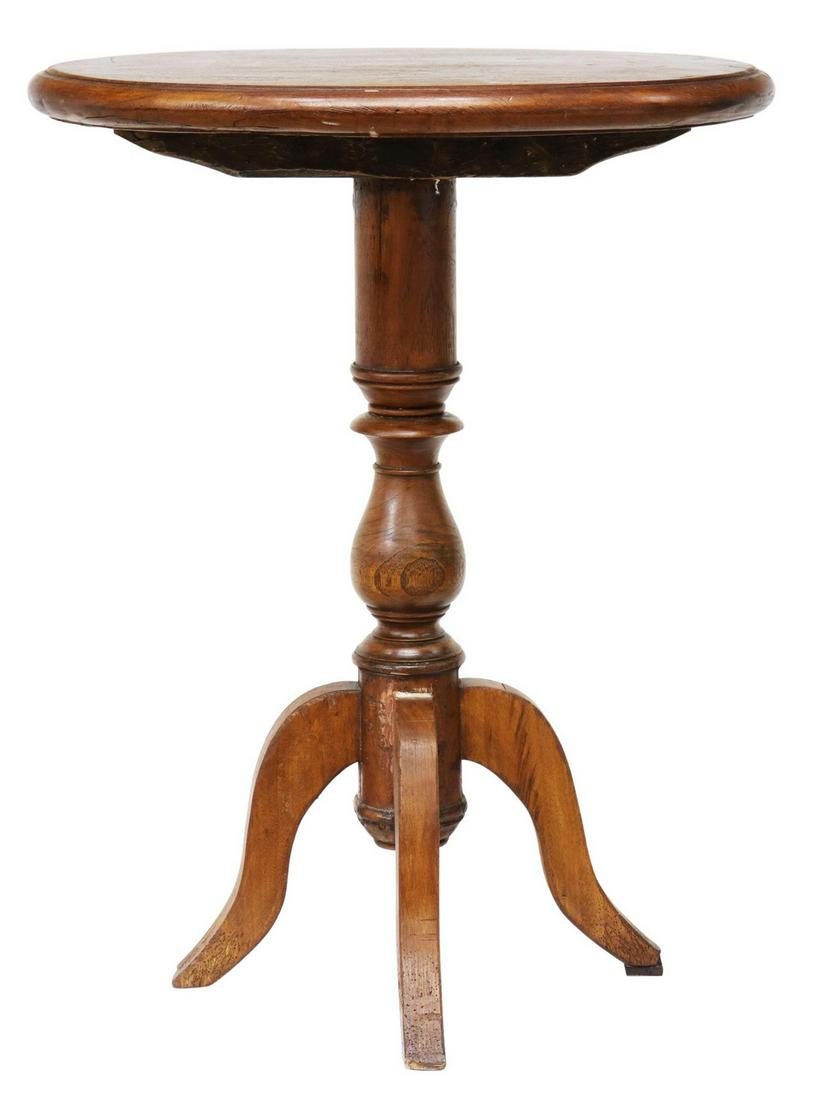CONTINENTAL WALNUT PEDESTAL TABLE (1 of 4)