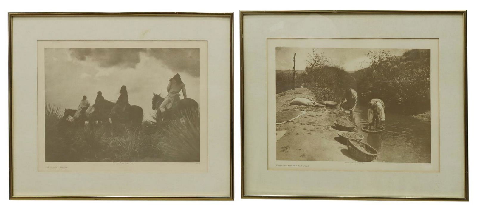 (2) FRAMED PRINTS AFTER EDWARD SHERIFF CURTIS (1 of 2)