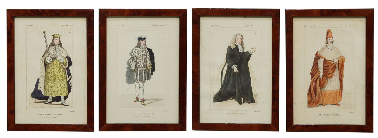 (4) FRENCH HISTORICAL COSTUME ENGRAVINGS (1 of 4)