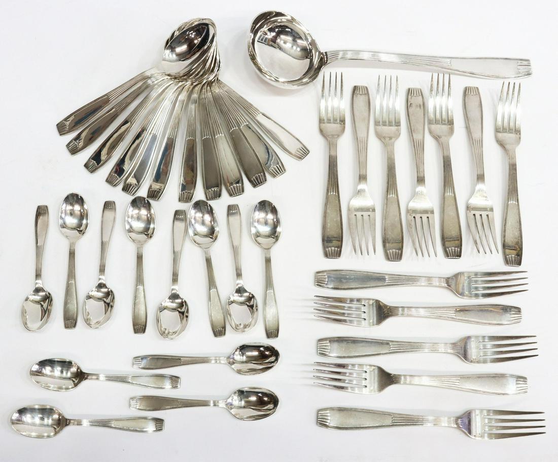 (37) CHRISTOFLE SILVER PLATE FLATWARE SERVICE (1 of 6)