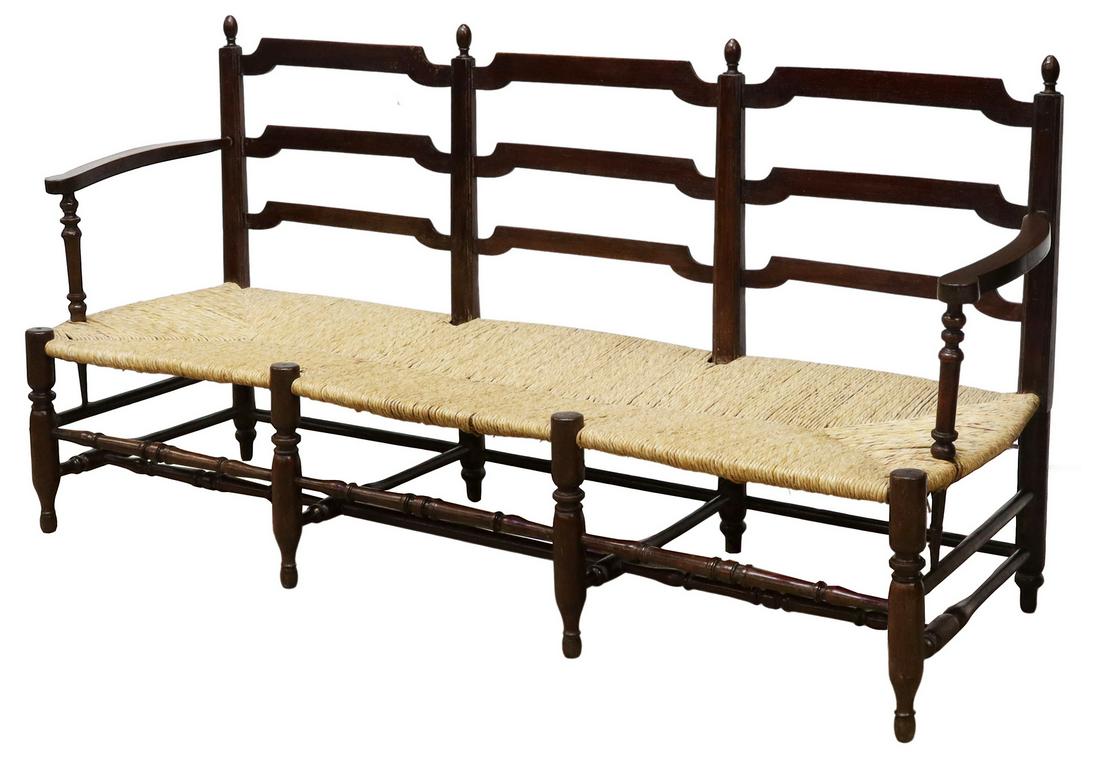 FRENCH PROVINCIAL TRIPLE CHAIR BACK SETTEE (1 of 3)