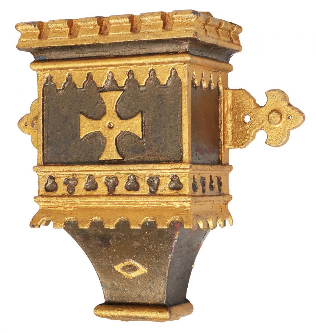 VICTORIAN GOTHIC REVIVAL CAST IRON RAIN HOPPER (1 of 3)