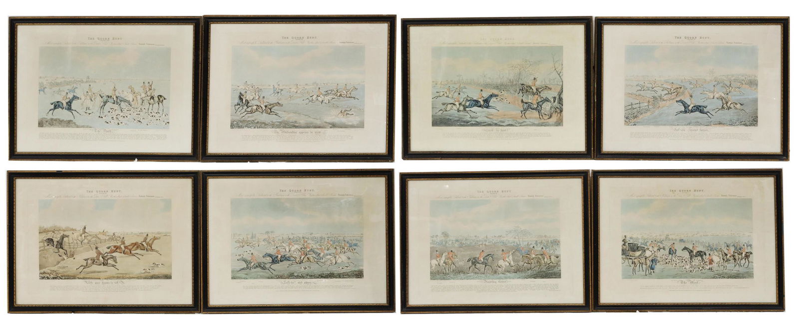(8) ENGLISH QUORN HUNT AQUATINTS AFTER HENRY ALKEN (1 of 5)