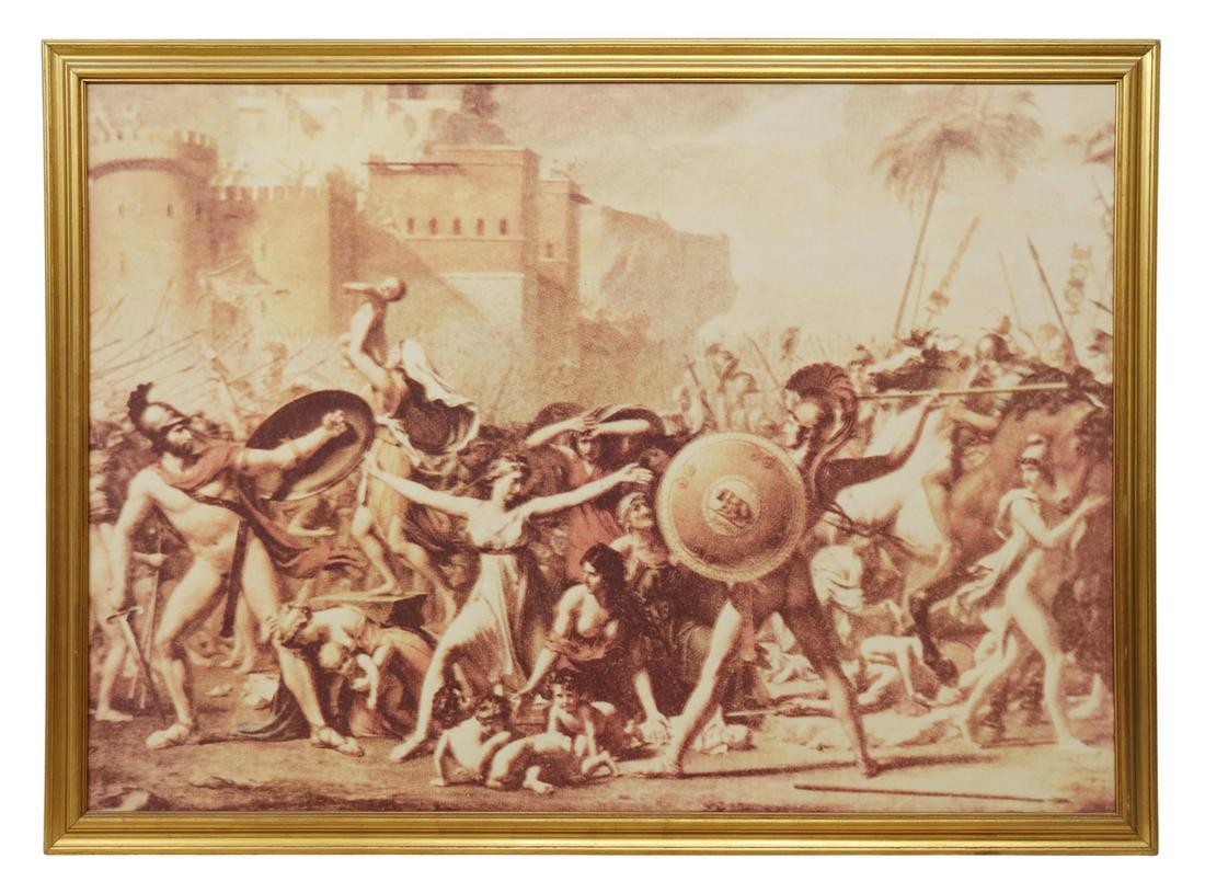 FRAMED PRINT ON CANVAS INTERVENTION SABINE WOMEN (1 of 3)