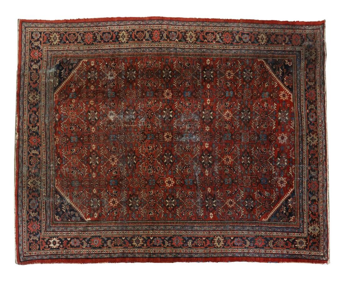 LARGE HAND-TIED PERSIAN RUG, 13'3" X 10'3" (1 of 3)