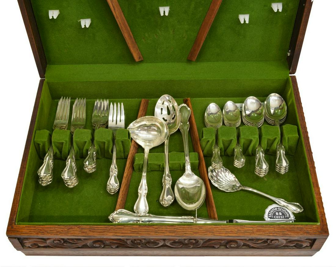 (47) REED & BARTON HAMPTON COURT STERLING FLATWARE (1 of 7)