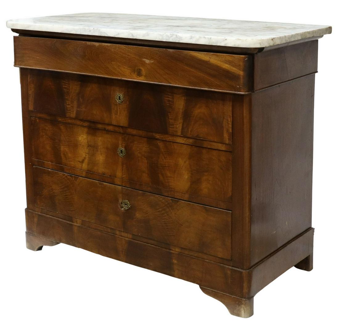 FRENCH CHARLES X MARBLE-TOP COMMODE (1 of 5)