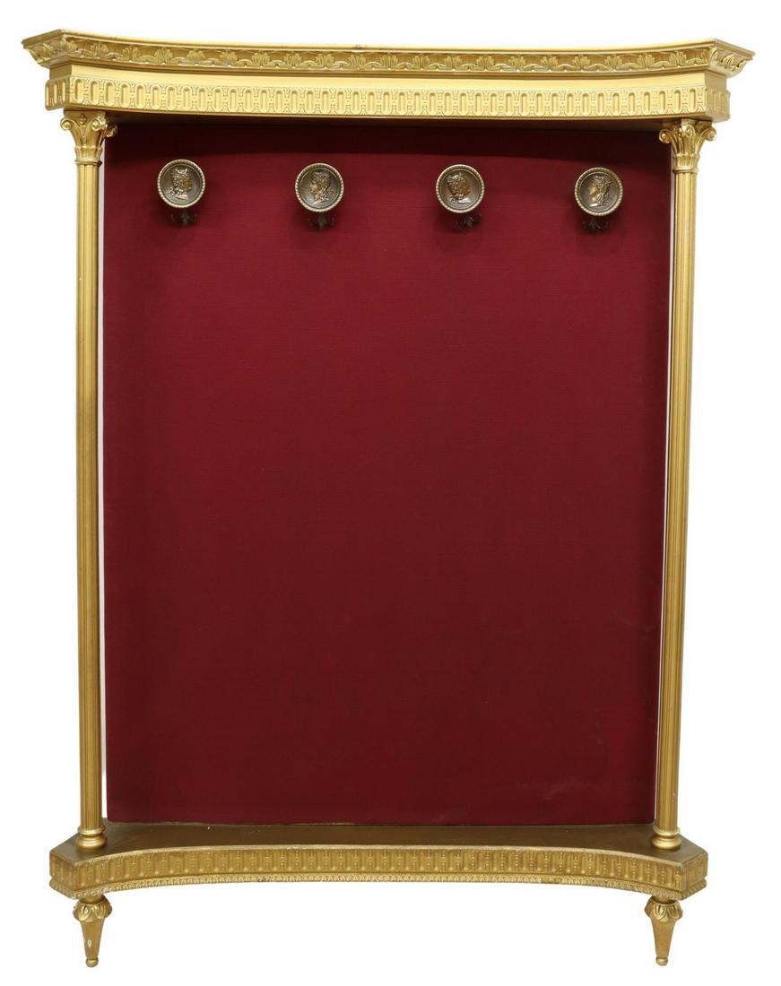 ITALIAN NEOCLASSICAL STYLE GILTWOOD HALL TREE (1 of 3)