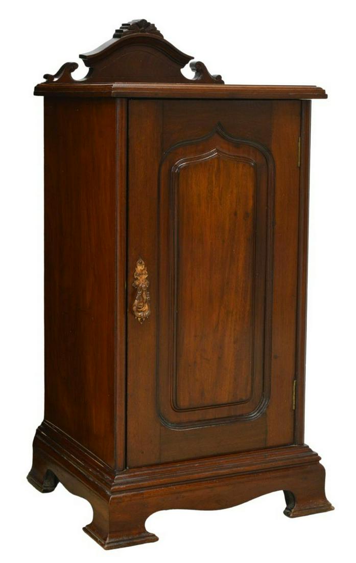 ENGLISH VICTORIAN MAHOGANY SIDE CABINET (1 of 4)