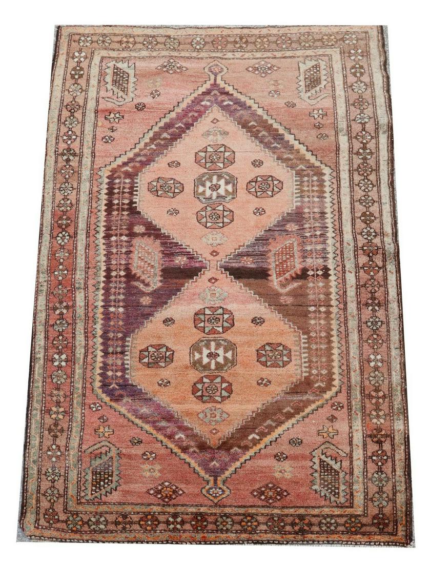 HAND-TIED PERSIAN HAMADAN RUG, 6'10.5" X 4'4.5" (1 of 3)
