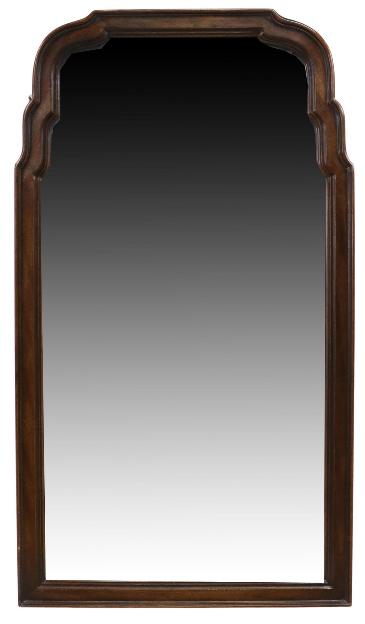 DREXEL HERITAGE WALNUT FRAMED BEVELED MIRROR (1 of 3)