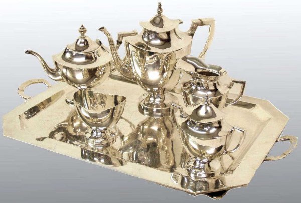 HEAVY MEXICAN STERLING SILVER TEA & COFFEE SERVICE