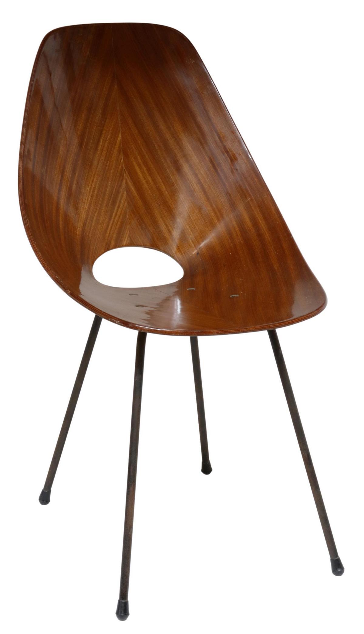 VITTORIO NOBILI MID-CENTURY 'MEDEA' BENTWOOD CHAIR (1 of 3)