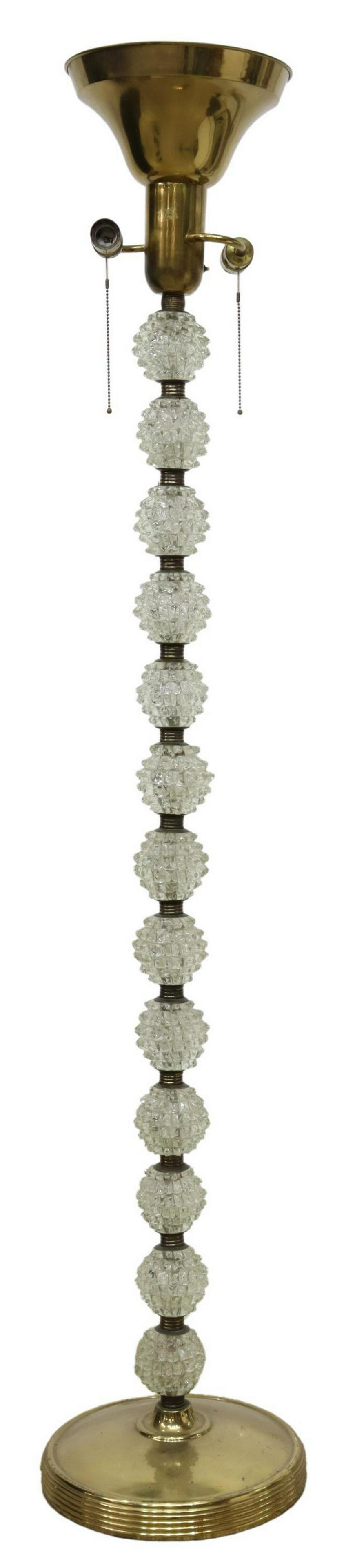 BAROVIER (ATTRIB.) ITALIAN MODERN 3-LT FLOOR LAMP (1 of 3)