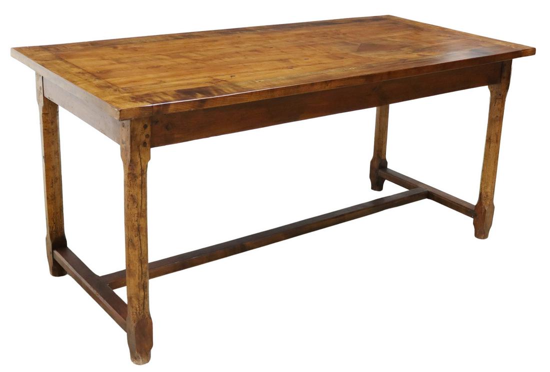 FRENCH PROVINCIAL FRUITWOOD FARMHOUSE TABLE (1 of 4)