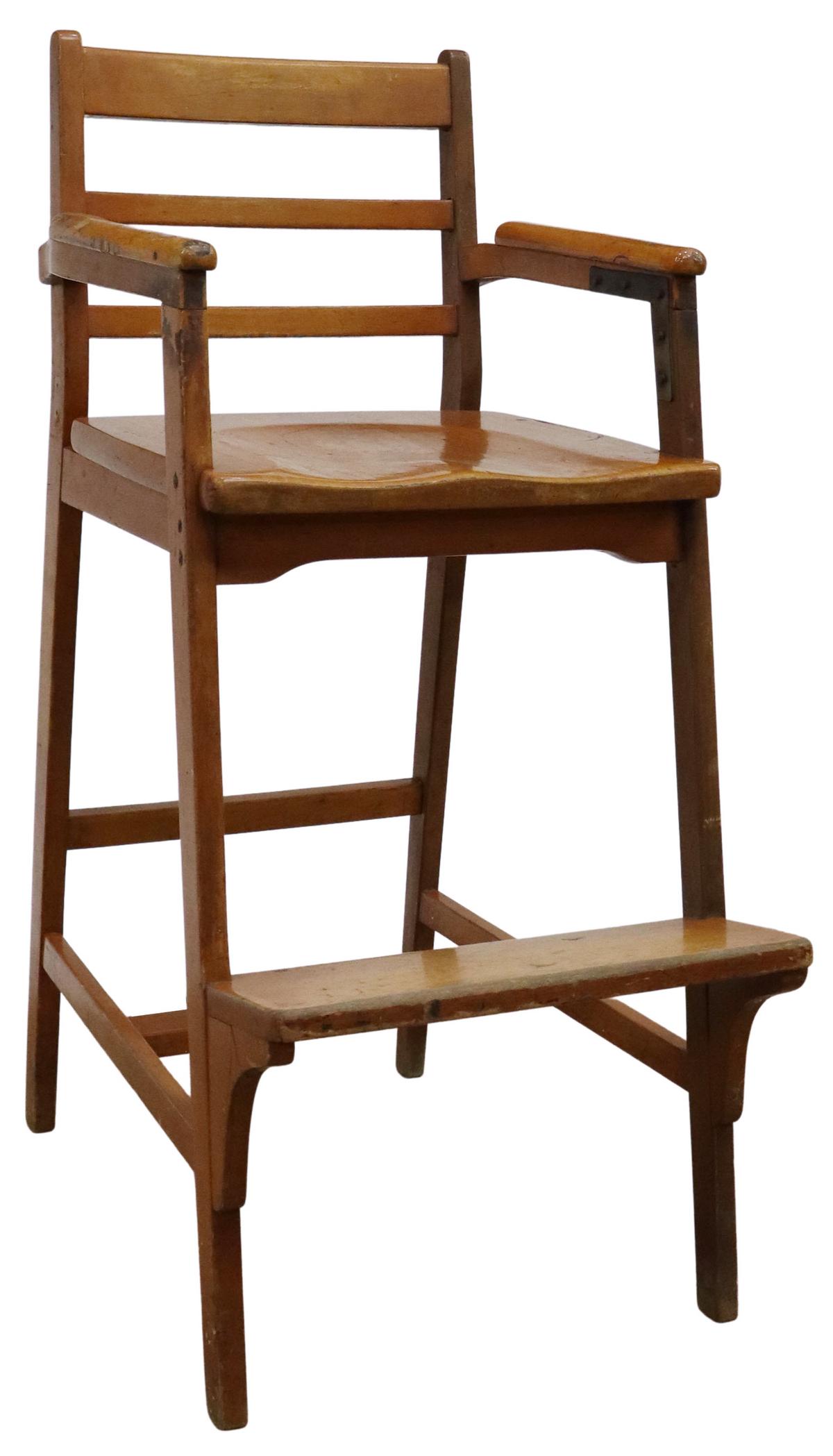 RUSTIC LADDER-BACK BILLIARDS SPECTATOR CHAIR (1 of 3)